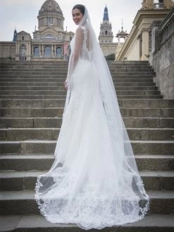 Poirier S702-280-1-SOFT Sluier -Droom Trouwjurk s702 280 1 soft 002 s702 280 1 soft 002 05 1 1