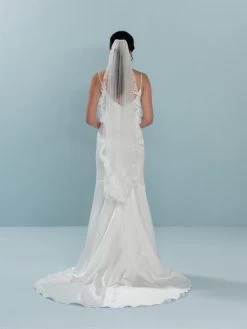 Poirier S715-120-1-Soft Schleier -Droom Trouwjurk s715 120 1 soft 002 s715 120 002 03