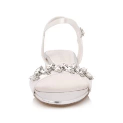 Rainbow Club Sifra Bruidsschoenen 12 Rainbow Club Sifra Bruidsschoenen -Droom Trouwjurk sifra ivory satin silver bejewelled 4