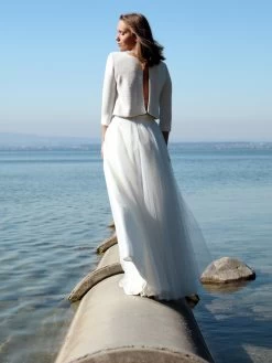 Forever & Eva P5310G Bruidsjasje Goud Lurex -Droom Trouwjurk sparkling silver quer