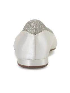 Rainbow Club Stevie Bruidsschoenen -Droom Trouwjurk stevie ivory satin fine glitter 5 4