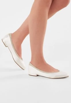 Rainbow Club Stevie Bruidsschoenen -Droom Trouwjurk stevie ivory satin silver fine shimer