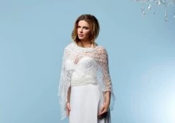 Poirier S163 Gebreide Stola Mohair 5 Poirier S163 Gebreide Stola Mohair -Droom Trouwjurk stola s163 003 poirier 2