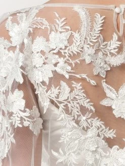 Poirier T-122 Cape -Droom Trouwjurk t 122 002 t 122 002 03