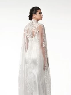 Poirier T-127 Cape -Droom Trouwjurk t 127 002 t 127 002 07