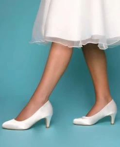 The Perfect Bridal Company Erica Satin Bruidsschoenen -Droom Trouwjurk the perfect bridal company erica satin 4