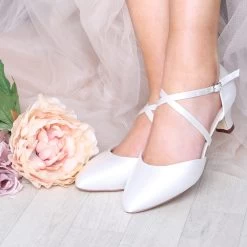 The Perfect Bridal Company Renate Satin Bruidsschoenen -Droom Trouwjurk the perfect bridal company renate satin 5