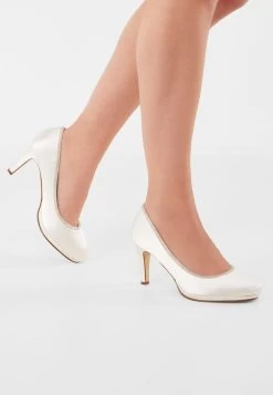 Rainbow Club Yanna Bruidsschoenen Ivoor -Droom Trouwjurk yanna ivory satin silver fine glitter