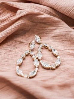 Abrazi Jane Swarovski Oorbellen Goud -Droom Trouwjurk ab o7 nv gold 3