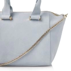 Fiarucci Bridal Jelise Bruidstas Blauw -Droom Trouwjurk jelise soft blue suede leather 5