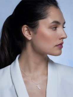 Poirier JS-009 Bruidssieraden Set Julia Zilver -Droom Trouwjurk js 009 029 js 009 e 029 002