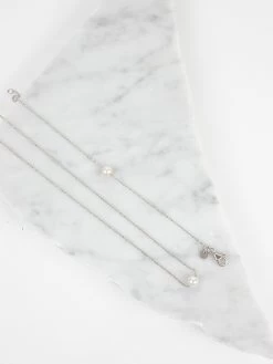 Abrazi Jess Parel Ketting Zilver -Droom Trouwjurk kc bc os rhodium hover 2