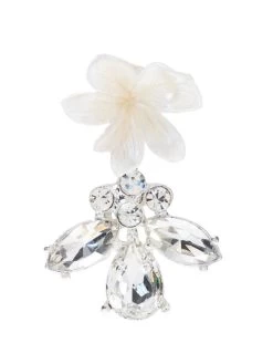 Poirier NC-1345 Oorbellen Ivoor/Zilver -Droom Trouwjurk nc 1345 224 nc 1345 224 03