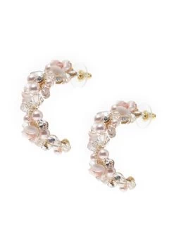 Poirier NC-1350 Oorbellen Roze/Goud -Droom Trouwjurk nc 1350 600 nc 1350 600 03