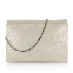 Fiarucci Bridal Svenja Bruidstasje Zilver -Droom Trouwjurk svenja off white silver suede leather 4