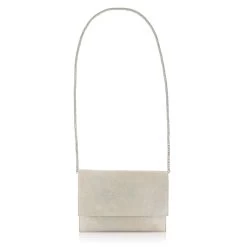 Fiarucci Bridal Svenja Bruidstasje Zilver -Droom Trouwjurk svenja off white silver suede leather 6