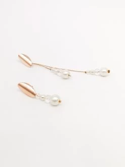 Forever & Eva O201S Korte Parel Oorbel